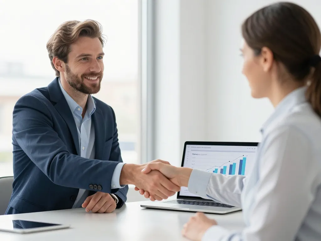 Consultant SEO à Bordeaux en réunion avec un partenaire pour une stratégie de croissance digitale réussie.