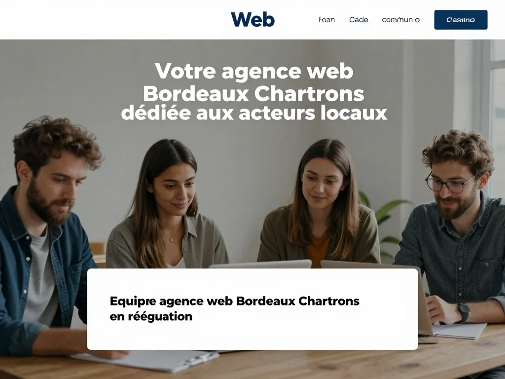 Equipe agence web Bordeaux Chartrons en réunion
